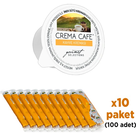 Crema cafe Enka Gurme Kahve Kreması 15 ml x10 100'lü Yumuşak Dokulu Kahve Uyumlu