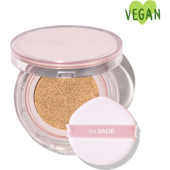 The Saem True Fit Glow Cushion 23 Pecan Nemlendirici Etkili Orta Parlak Bitişli SPF50+ Pa++++ Cushion