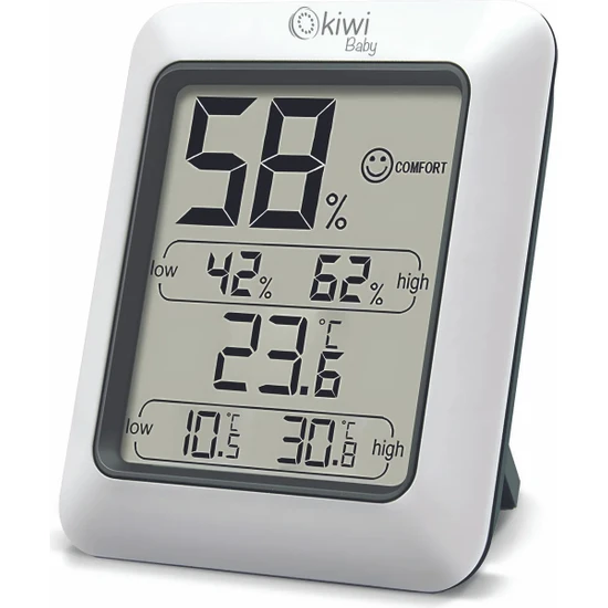 Kiwi Kiwibabykiwi Kbaby 90 Dijital Termometre Oda Isı Sıcaklık ve Nem Ölçer