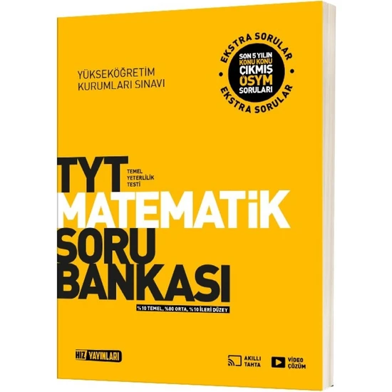 Hız Yayınları TYT Matematik Soru Bankası Yeni Basım