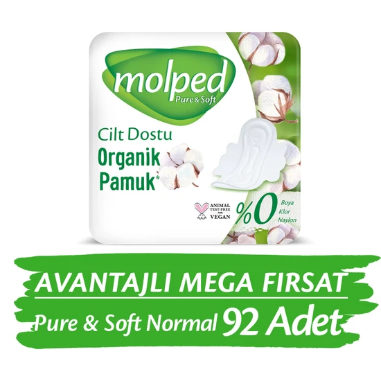 Molped Pure&Soft Normal Avantajlı Mega Fırsat Paketi 92 Adet