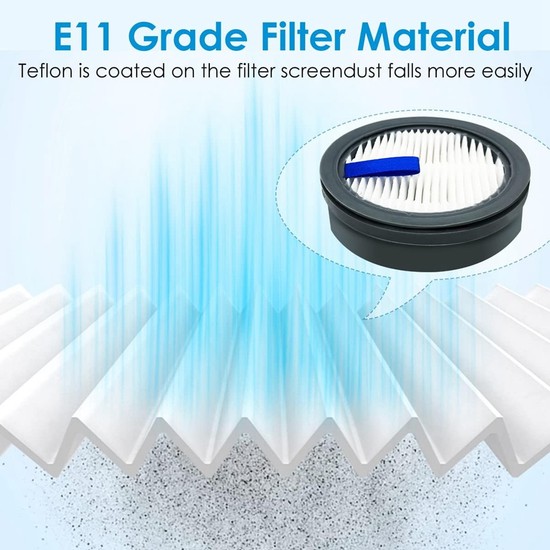 HEPA-Filter + 9 Schwammfilter Set Für Afoddon/ORFELD/NEQUARE Staubsauger