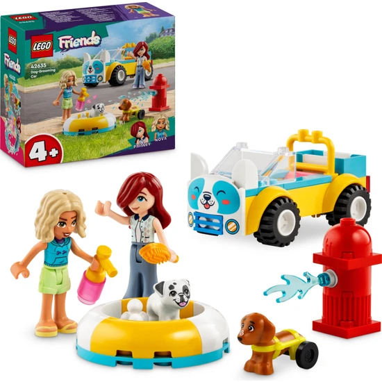 LEGO® Friends Köpek Kuaförü Arabası 42635 - 4 Yaş ve Üzeri Çocuklar için Köpek Figürü İçeren Yaratıcı Oyuncak Yapım Seti (60 Parça)