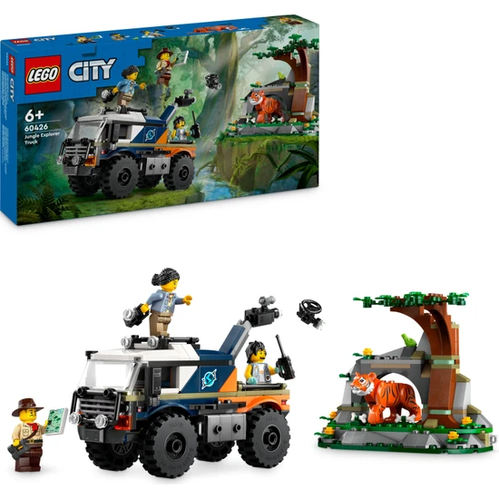 LEGO® City Orman Kaşifinin Arazi Kamyonu 60426 - 6 Yaş ve Üzeri Çocuklar için Yaratıcı Oyuncak Yapım Seti (314 Parça)