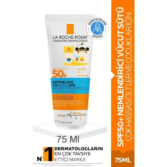 La Roche-Posay Anthelios Dermo Pediatrics Hydrating Lotion SPF50+ 75 ml