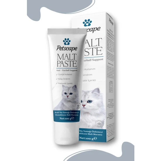 Petscape Kedi Maltı Macun 100 gr Kediler Için Tüy Yumağı Önleyici