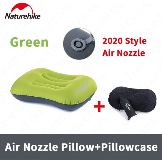 Chaoduo Shop 2020 Yeşil Stil Naturehike Taşınabilir Şişme Yastık Seyahat Ultra Hafif Hava Yastığı Boyun Yastığı Kamp Uyku Teçhizatı Hızlı Kullanım Tpu Nh-Z (Yurt Dışından)