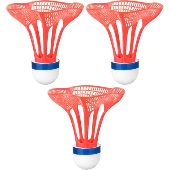 Chaoduo Shop Kırmızı Stil 3-Paket Badminton Raketle, Spor Plastik Raketle - Kapalı Açık Hava Oyunu Için Kararlı ve Dayanıklı Spor Eğitim Topları (Yurt Dışından)