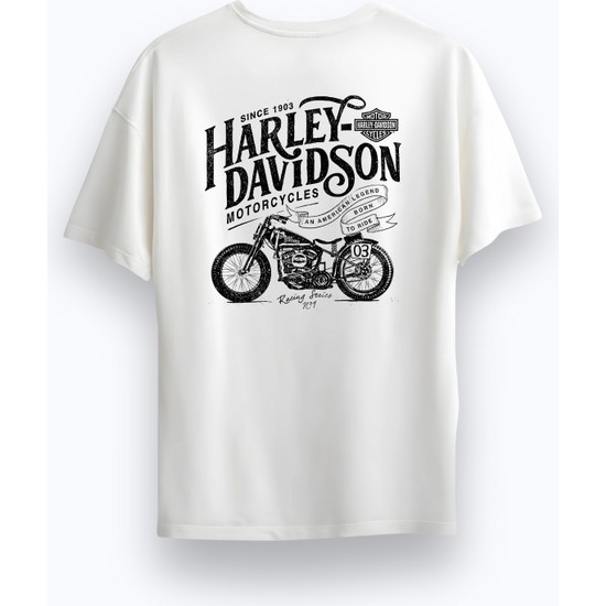 Alex Rosen Unisex Oversize Bisiklet Yaka Harley Davidson Fiyatı
