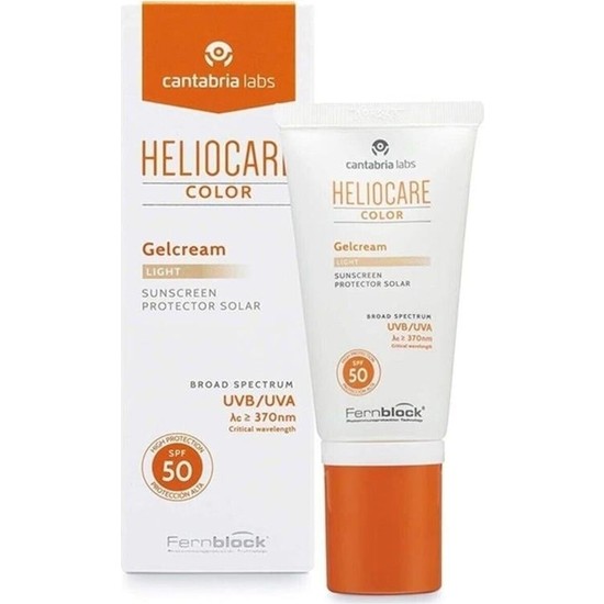 Heliocare Color Gelcream Light Renkli Güneş Kremi SPF 50 Tüm Cilt Tipleri İçin 50 ml