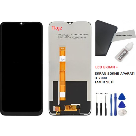 Oppo A15 LCD Ekran Dokunmatik Orijinal Kalite + B-7000 + Fiyatı