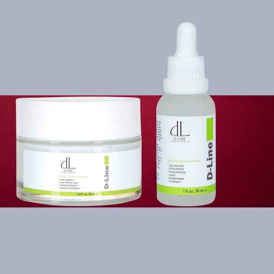 D-Line Panthenol, Niacinamide ve Bitkisel Ekstratlarla Nemlendirici Krem ve Serum İkilisi ile Canlı Cilt