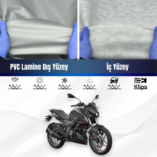 ULTRASHOP Bajaj Pulsar N 250 Su Geçirmez Motosiklet Branda 4 Mevsime Uygun Motor Brandası