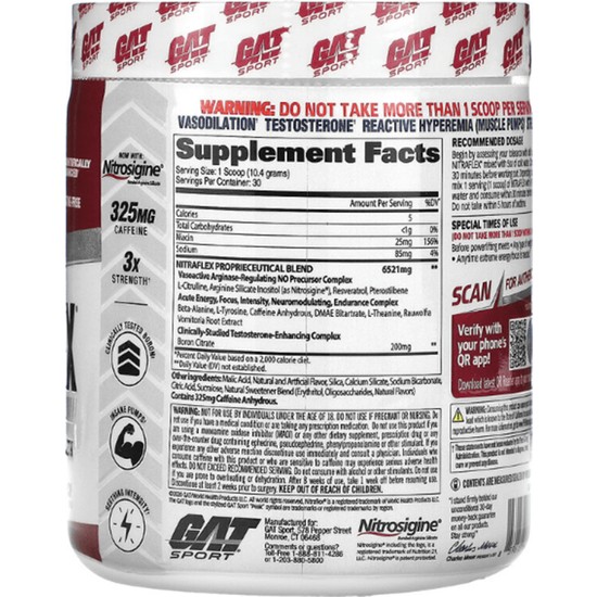 Gat Sport Nıtraflex Dmae And Pre Workout 294 Gram. Usa Fiyatı