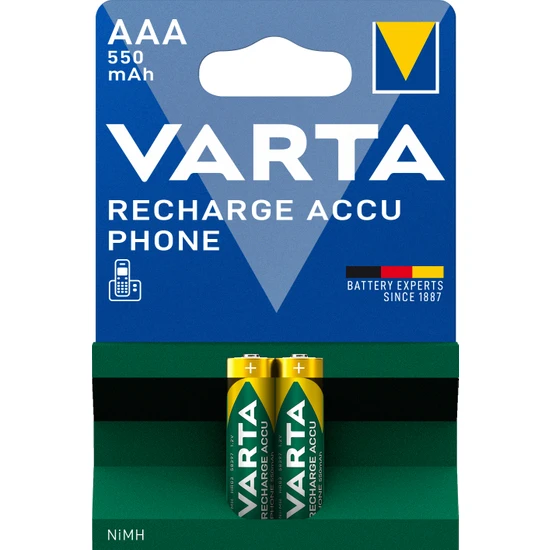 VARTA 550mAh AAA Şarj Edilebilir  2'li Pil