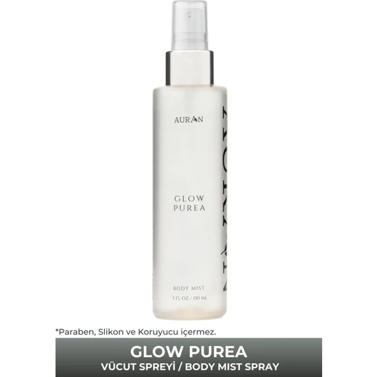 Auran Glow Purea Parfümlü Kadın Vücut Spreyi Vücut Misti Body Mist Spray 150ml