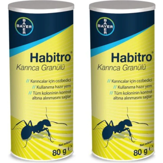 Bayer 2 Adet Karınca Ilacı Habitro Karınca Granülü 80GR