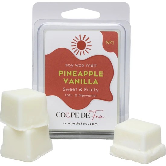 Coupe De Feu No.1 Pineapple Vanilla Buhurdanlık Mumu Koku Barı Soy Wax Melt 72 gr