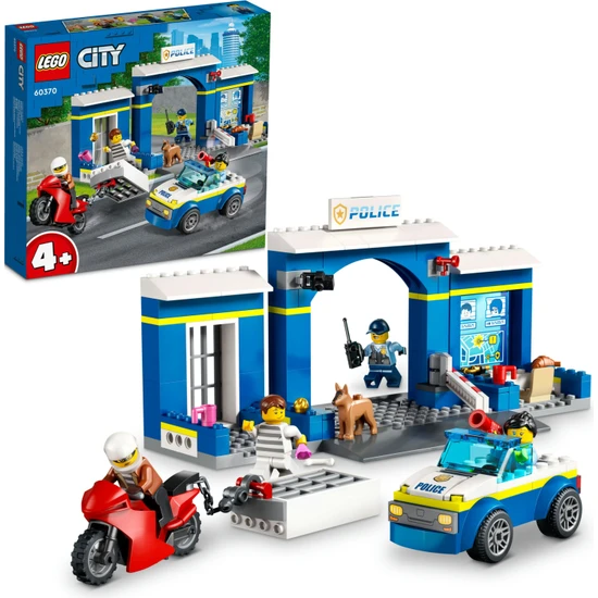 LEGO® City Polis Merkezi Takibi 60370 - 4 Yaş ve Üzeri Çocuklar Için Oyuncak Yapım Seti (172 Parça)