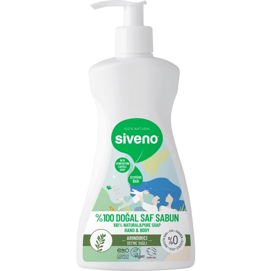 Siveno Defne Yağlı Doğal Sıvı Sabun 300 ml