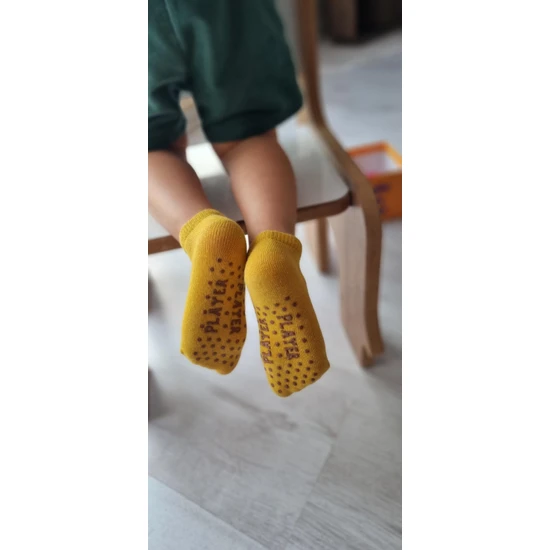 Olay Socks 6'Lı Bebek Ve Çocuk Altı Kaymaz Pamuk Patik Çorap Set