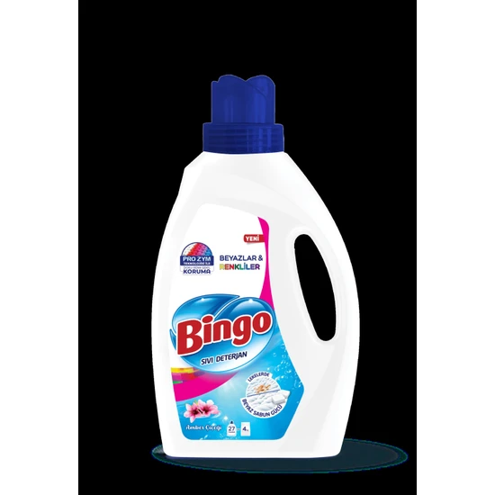 Bingo Sıvı Deterjan 1755 ml Renkliler&beyazlar Amber