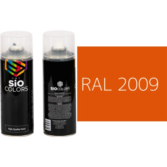 Sio Colors Extra Pigmentli Özel Yapım Akrilik Sprey Boya 400 ml (Turuncu Tonları)(Araba-Metal-Ahşah-Plastik)