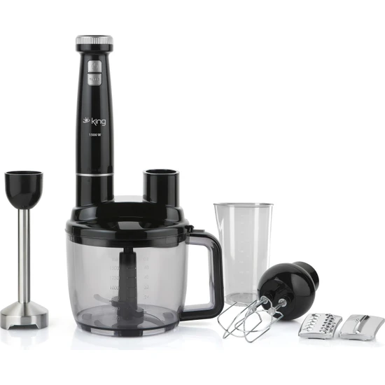 Kıng Bodıe KKB973 Komple Blender Set Sıyah Gumus