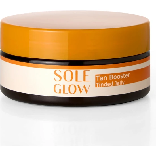 Sole Glow Tan Booster Tinded Jelly, Yoğun Bronzlaştırıcı SPF'siz Renkli Güneş Jeli, 150ml, Paraben İçermez
