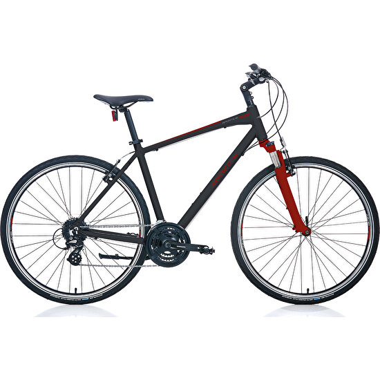 Carraro Sportive 224 508H 28 24-V Vb Mat Siyah-Kırmızı-Antrasit Trekking Bisikleti