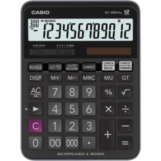 Casio Dj-120d Plus Hesap Makinesi 12 Hane