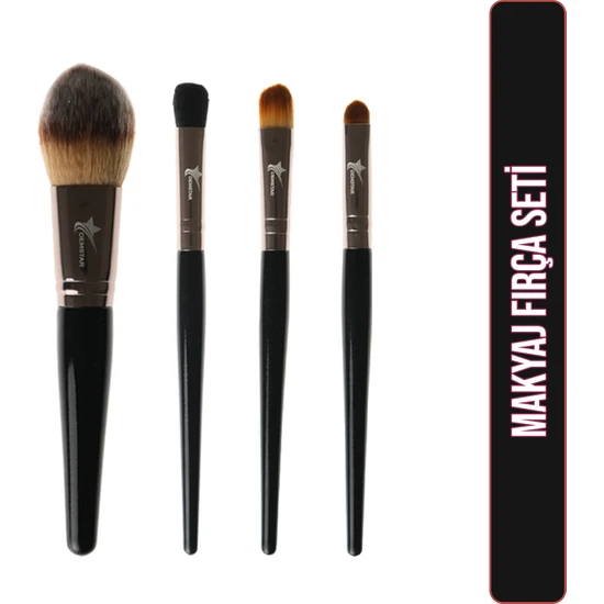 Demstar Professinal Makeup Brush High End Serisi 4'lü Set No:2-7-8-9 Makyaj Fırça Seti