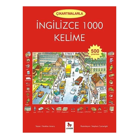 Çıkartmalarla İngilizce 1000 Kelime (500 Çıkartma) - Heather Amery