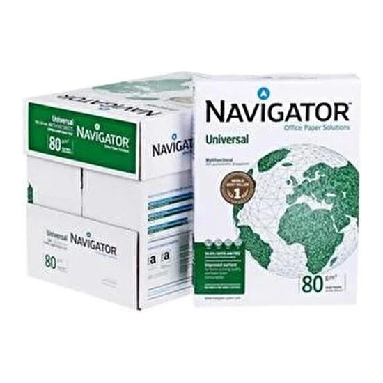Navigatör Fotokopi Kağıdı (A4) (80 gr) (500 lü) (5 Paket/Koli) (1 k) (1 Koli)