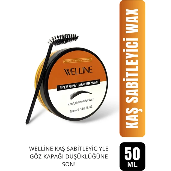 Welline Kaş Şekillendirici Sabitleyici Wax Bebek Saç Jeli Kalıcı Makyaj Fırçası Waxı Brow Kaş Maskarası