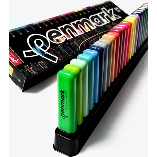 Penmark 24 Renk Standlı Fosforlu Kalem Seti Fiyatı