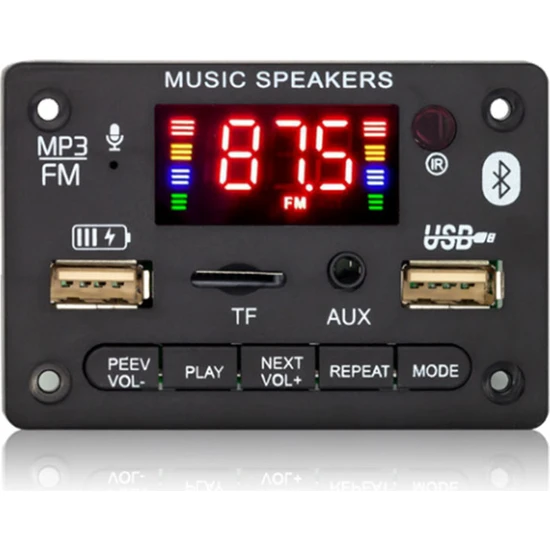 Go İthalat Magıcvoıce G018 USB/SD/BLUETOOTH-KUMANDA-2*40W Anfi Çıkışlı Oto Teyp Çevirici Dijital Player Board (2818)