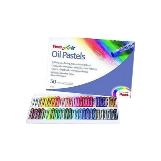 Pentel Yağlı Pastel Boya Seti 50' li