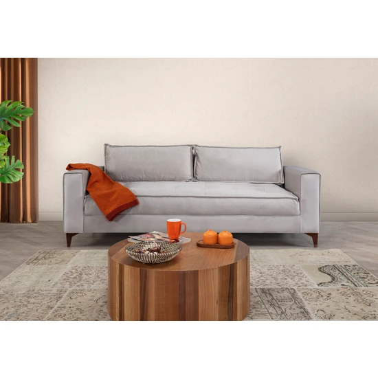 Perla Sofa Cosmo Üçlü Koltuk Krem