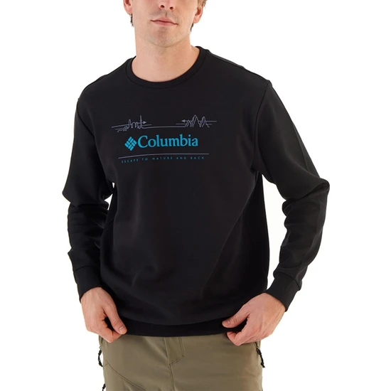 Columbia Csc M Nature And Back Crew Siyah Erkek Sweatshirt