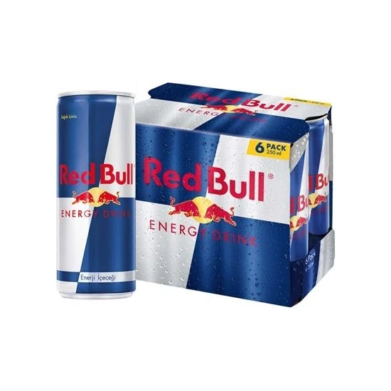 Red Bull Enerji İçeceği 6x250 ml.
