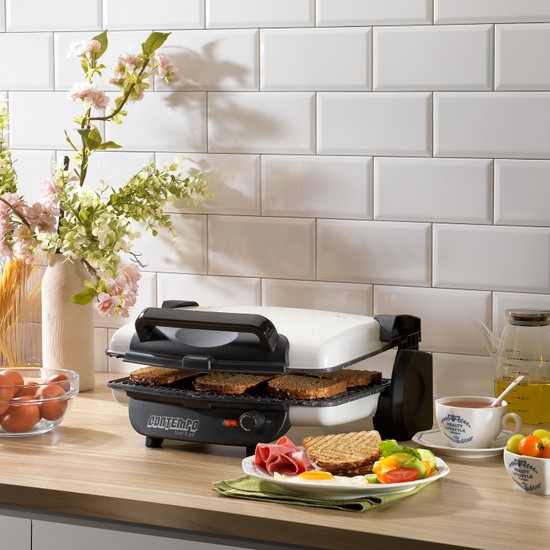Schafer Contempo Krem Tost Makinesi 1750 W Granit Plaka ile Pratik Izgara Özelliği
