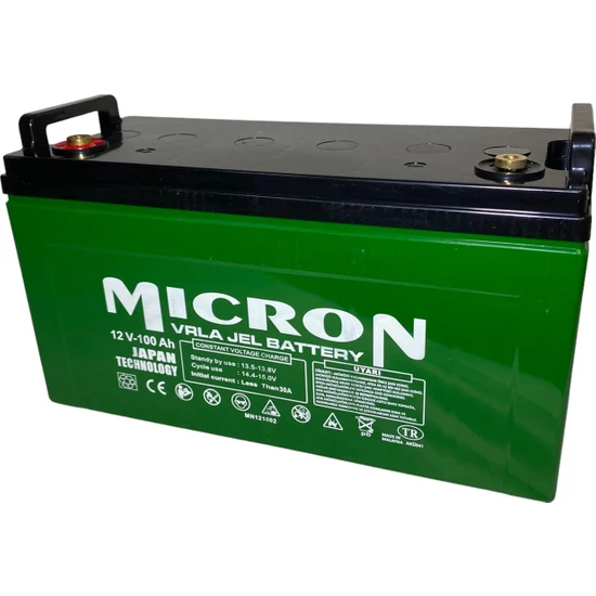 Micron 2 Adet  12V 100 Ah  Japon Teknoloji Vrla Jel Akü Akü (Batarya, Pil)