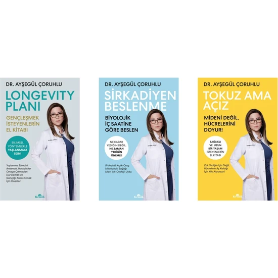 Kronik Kitap Longevity Planı-Sirkadiyen Beslenme-Tokuz Ama Açız 3 Kitap Set