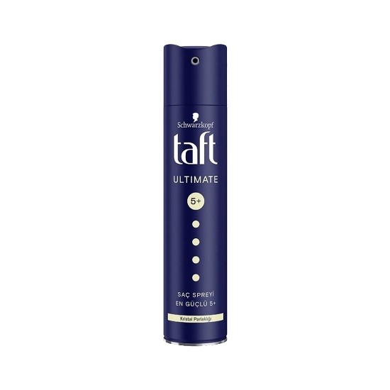 Taft Ultimate Kalıcı Tutuş Saç Spreyi 250 ml – Güçlü ve Uzun Süre Etkili Tekli Saç Şekillendirme Spreyi