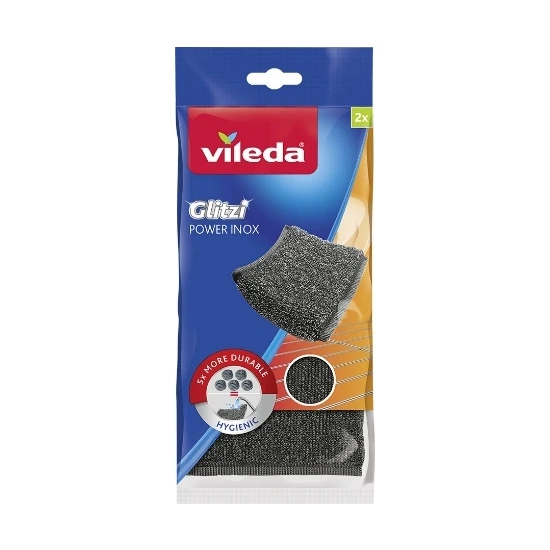 Vileda Bulaşık Süngeri Glitzi Power Inox 2'li