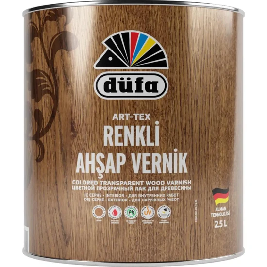 Düfa ART-TEX Renkli Ahşap Verniği 0010 Naturel 2.5 l