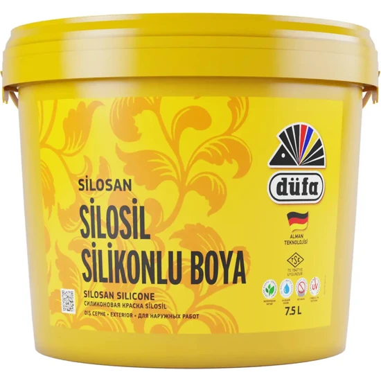 Düfa Silosil Silikonlu Dış Cephe Duvar Boyası 4253 Gri 7.5 l