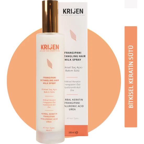 Krijen Frangipani Bitkisel Saç Açıcı Bakım Sütü 100 ml - Bitkisel Keratin