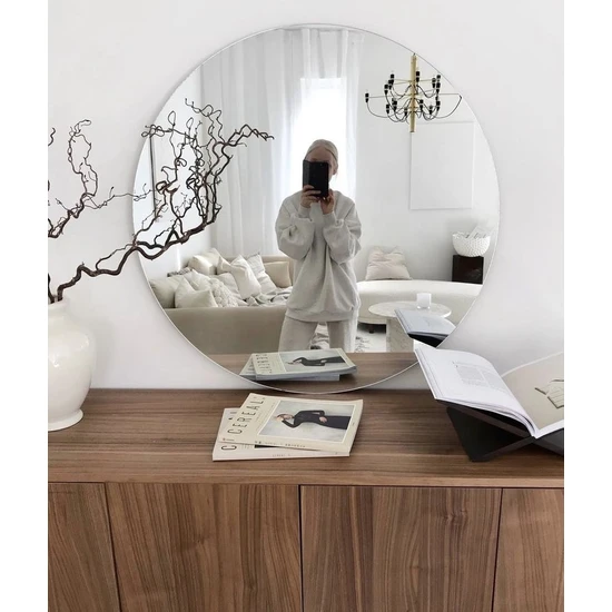 Ant Home Ant Home Ayna / Yuvarlak Ayna / Dekoratif Ayna / Banyo Aynası/konsol Aynası